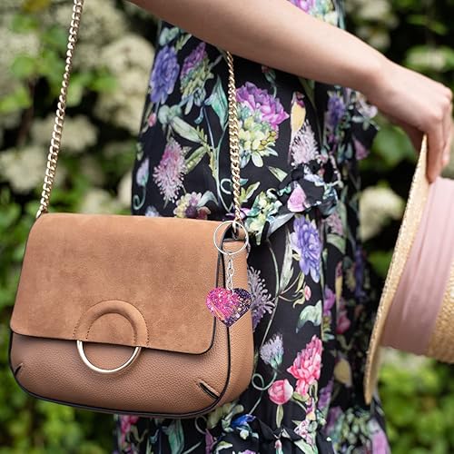 Miniatura 2 de Weenkeey 6 piezas de molde de resina en forma de corazón, dijes de silicona para joyería de bricolaje y manualidades, collar colgante de corazón de