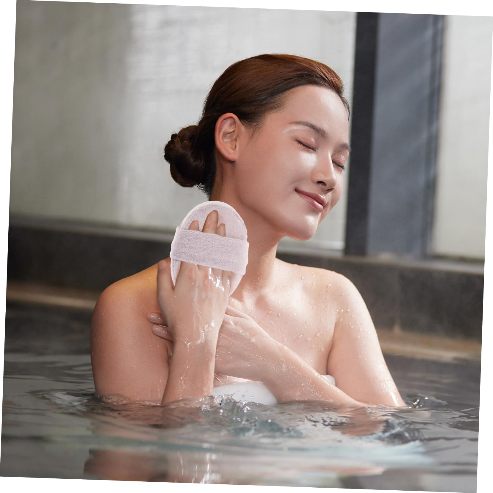 Didiseaon 12pezzi Spugne Esfolianti Luffa Naturale Panni Doccia Per Uomo e Donna Scrubber Morbido Per Bagno Pad Per Esfoliazione Della Grigio
