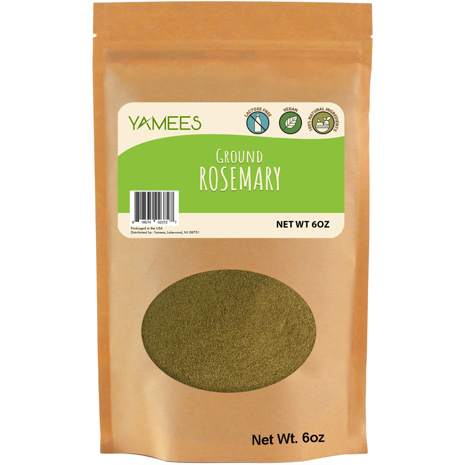 YAMEES Rosemary Powder ā Ground Rosemary ā Dried Rosemary Powder ā Powder Rosemary ā Bulk Spices - 6 Ounce Bag - Rosemary Ground