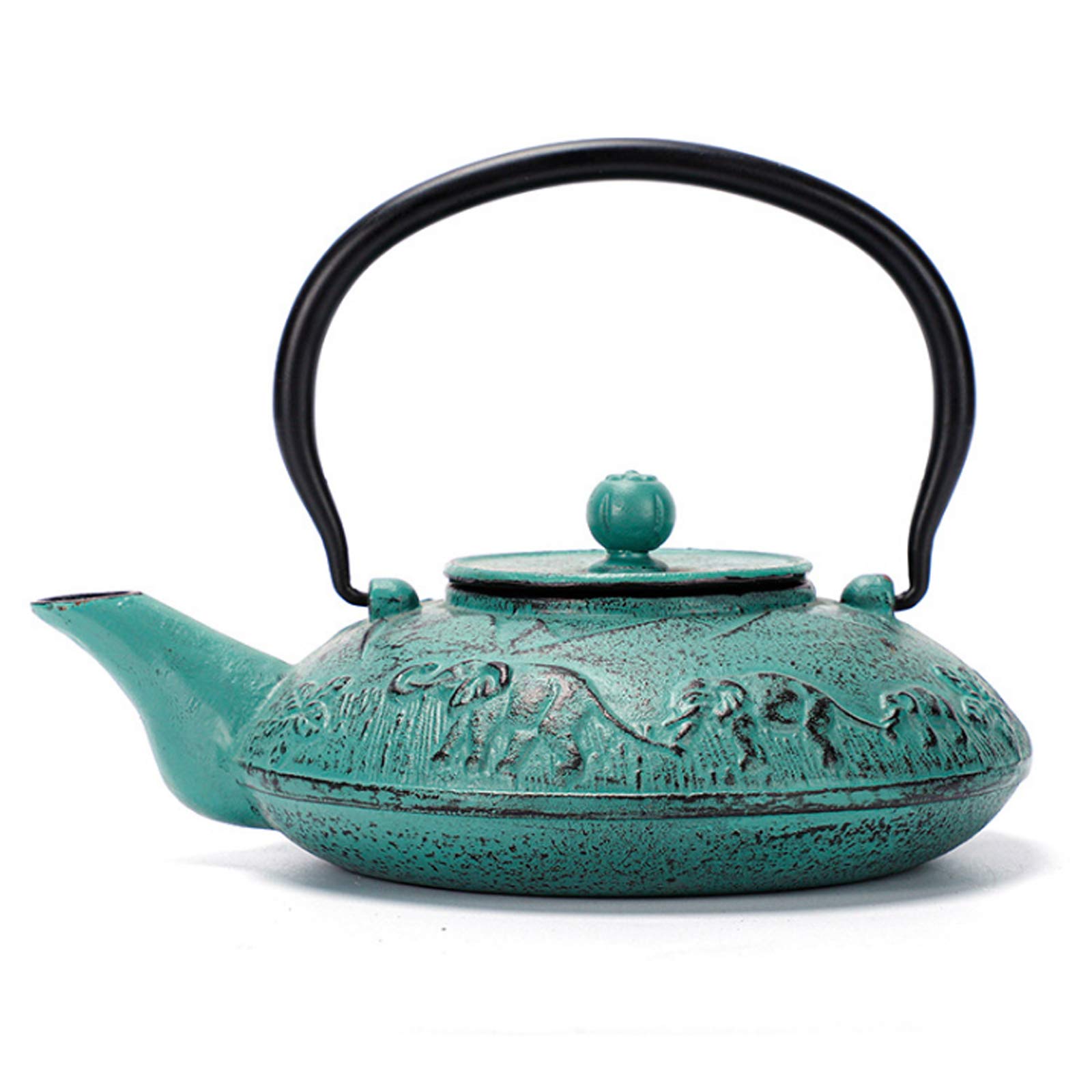 Tetera japonesa de hierro fundido, infusor de acero inoxidable para té de hojas sueltas, construcción duradera, interior esmaltado, 1000 ml