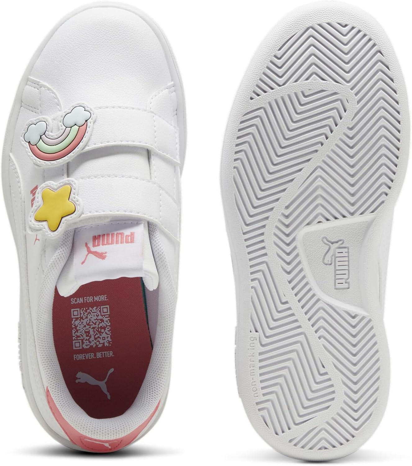 Puma Unisex-Child Smash 3.0 Leather Hook and Loop - Image 4