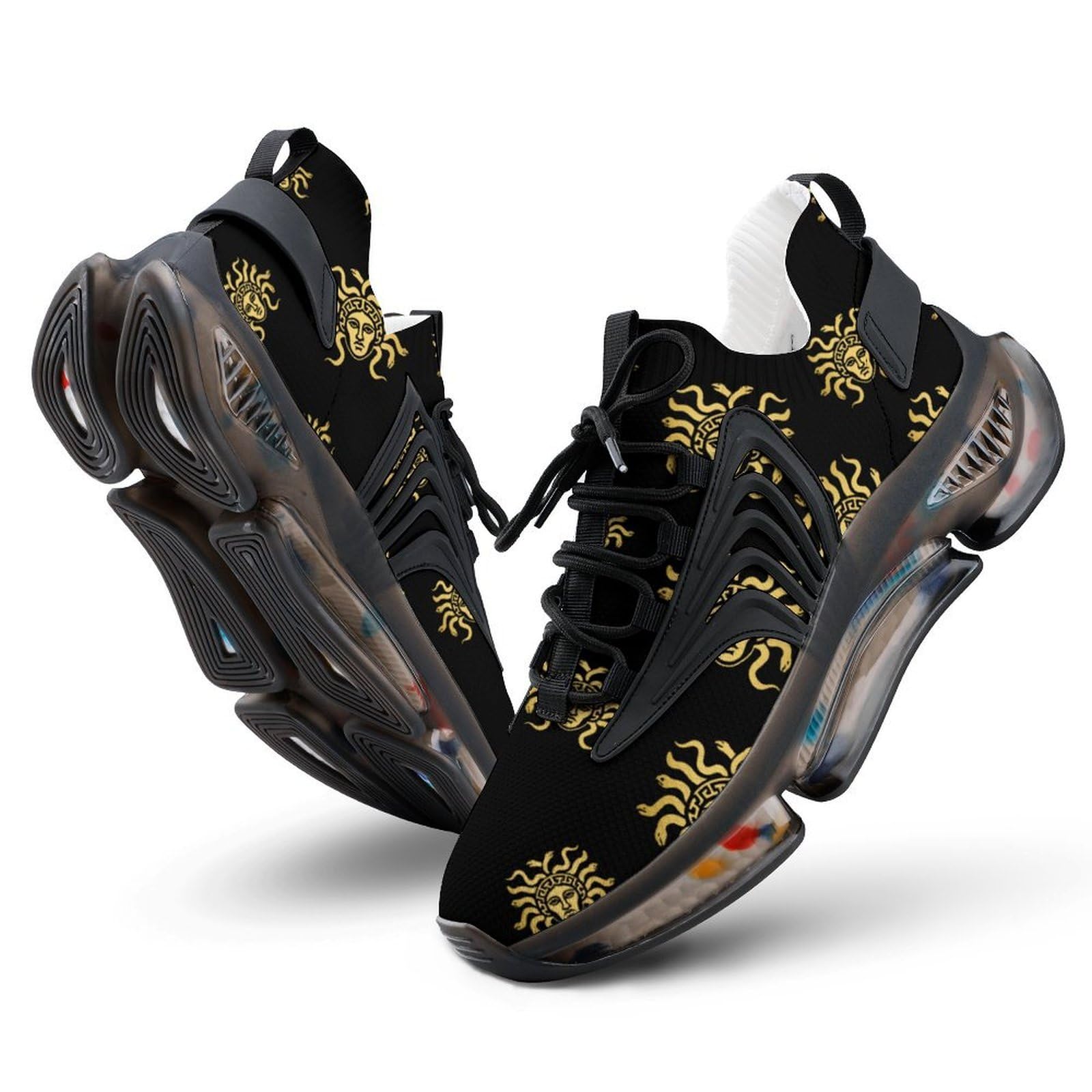 Medusa Gorgon Golden Head Funny Men's Sporting Shoes Lightweight Elastic Running Shoe Tennis Sneakers 12