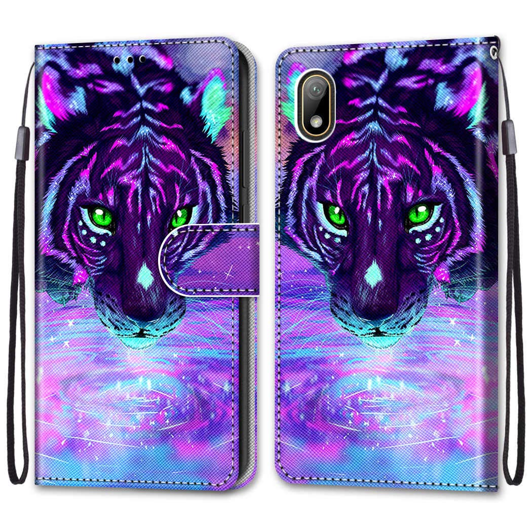 Custodia Con Portafoglio Per Huawei Y5 2019 – Pelle PU Viola Chiaro Con Motivo Mandala, Flip Con Supporto, 3 Slot Carte E Tasca Contanti