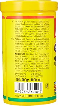 Ahm Red Green Granulate 1000 Ml Fish Food