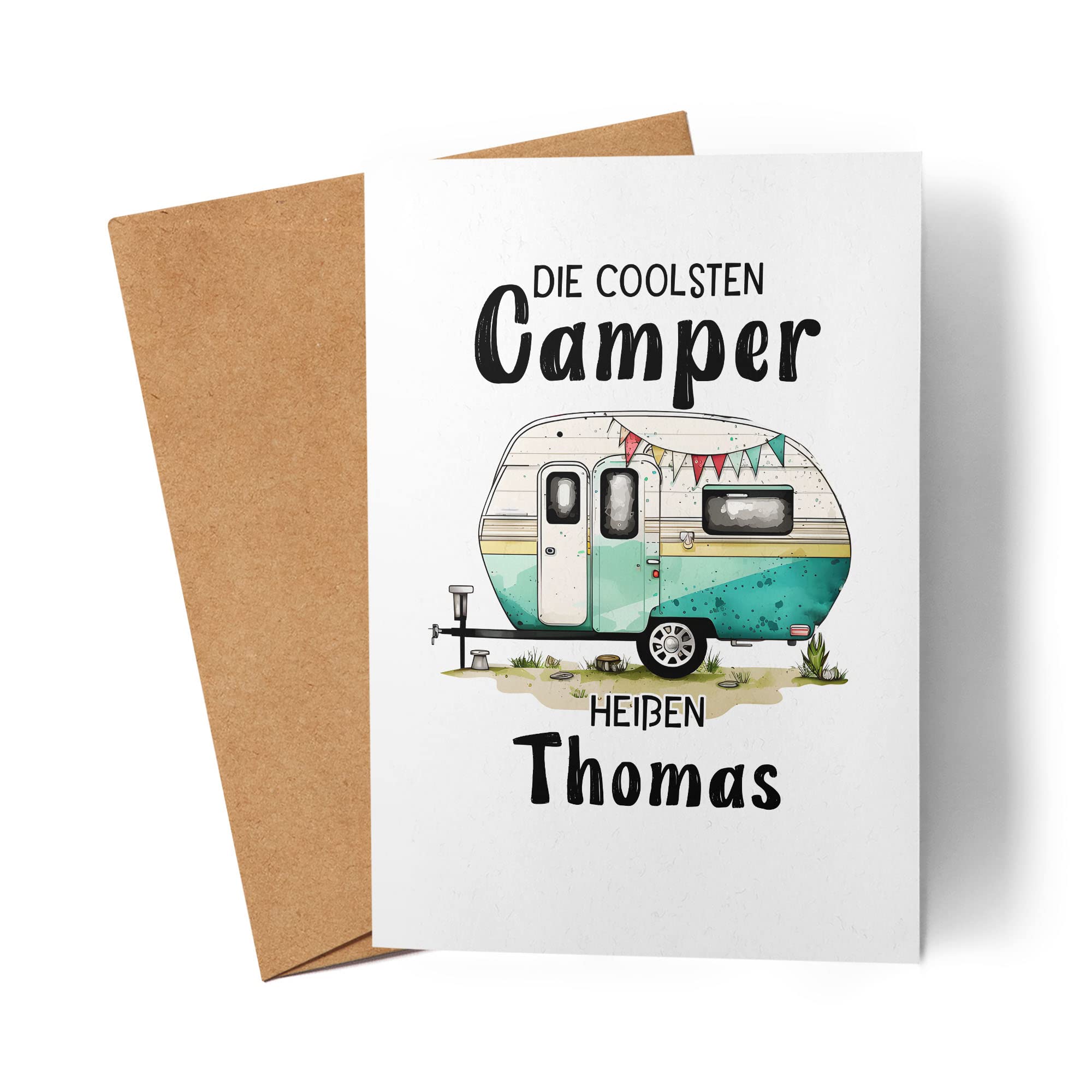 Kiddle-Design Die coolsten Camper heien Karte personalisiert mit  Wunschnamen Wohnwagen Wohnmobil Vatertag Geburtstagskarte : Amazon.de:  Brobedarf & Schreibwaren