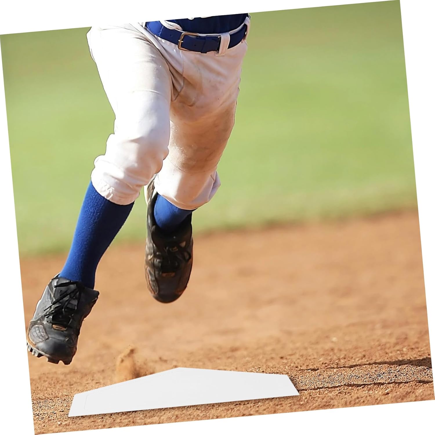 5pcs Rubber Baseball Bases Softball Plate Non Slip Thrown Down Field Bases for School