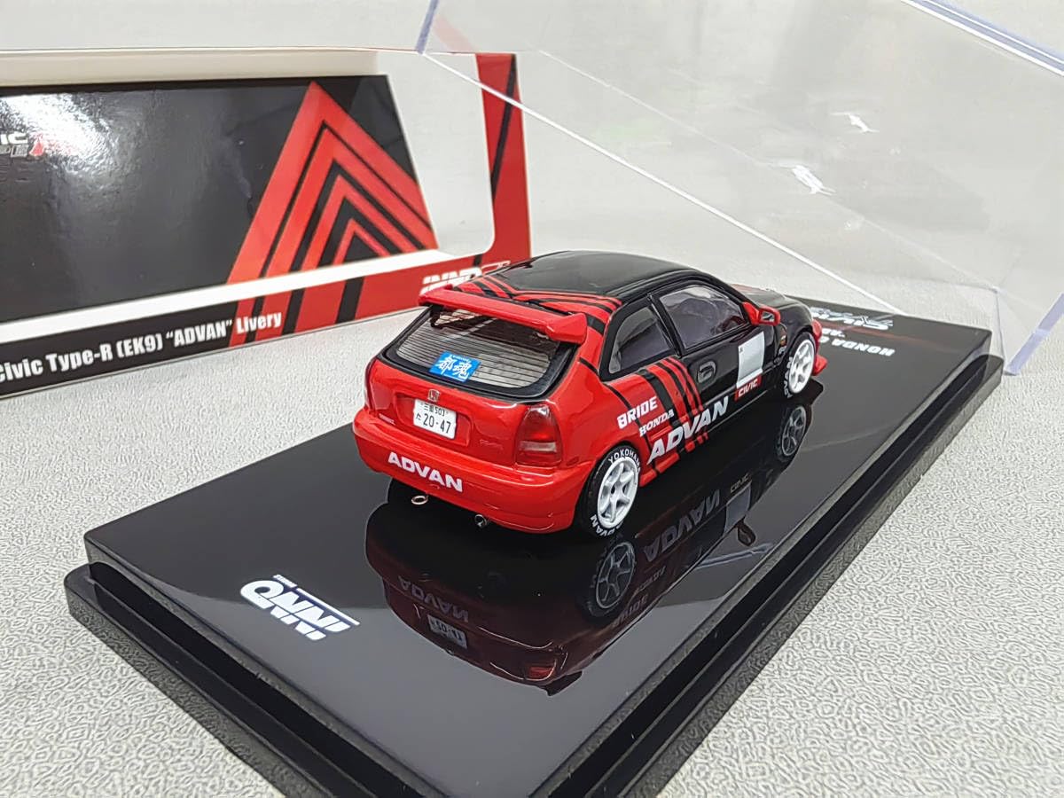 Amazon | INNO 1/64 ミニカー シビック TYPE-R EK9 ADVAN | ミニカー