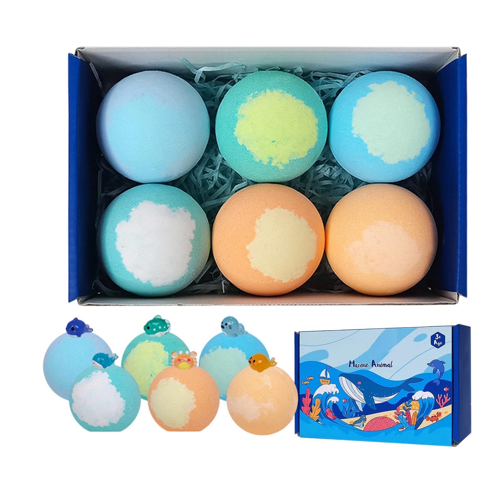 Palline da bagno per bambini, 6 pezzi, biologiche