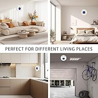 Vista 5 de 10-Year Battery Smoke and Carbon Monoxide Detector, 2-in-1 Smoke CO Alarm with Digital Display, Reliable Fire and CO Alarm for Home, Bedroom