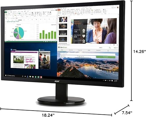 Miniatura 7 de acer K202HQL Abi 19.5" HD (1366 x 768) NTSC 72% gama de colores inclinable VESA Monitor compatible para el trabajo o el hogar  1 x puerto HDMI y