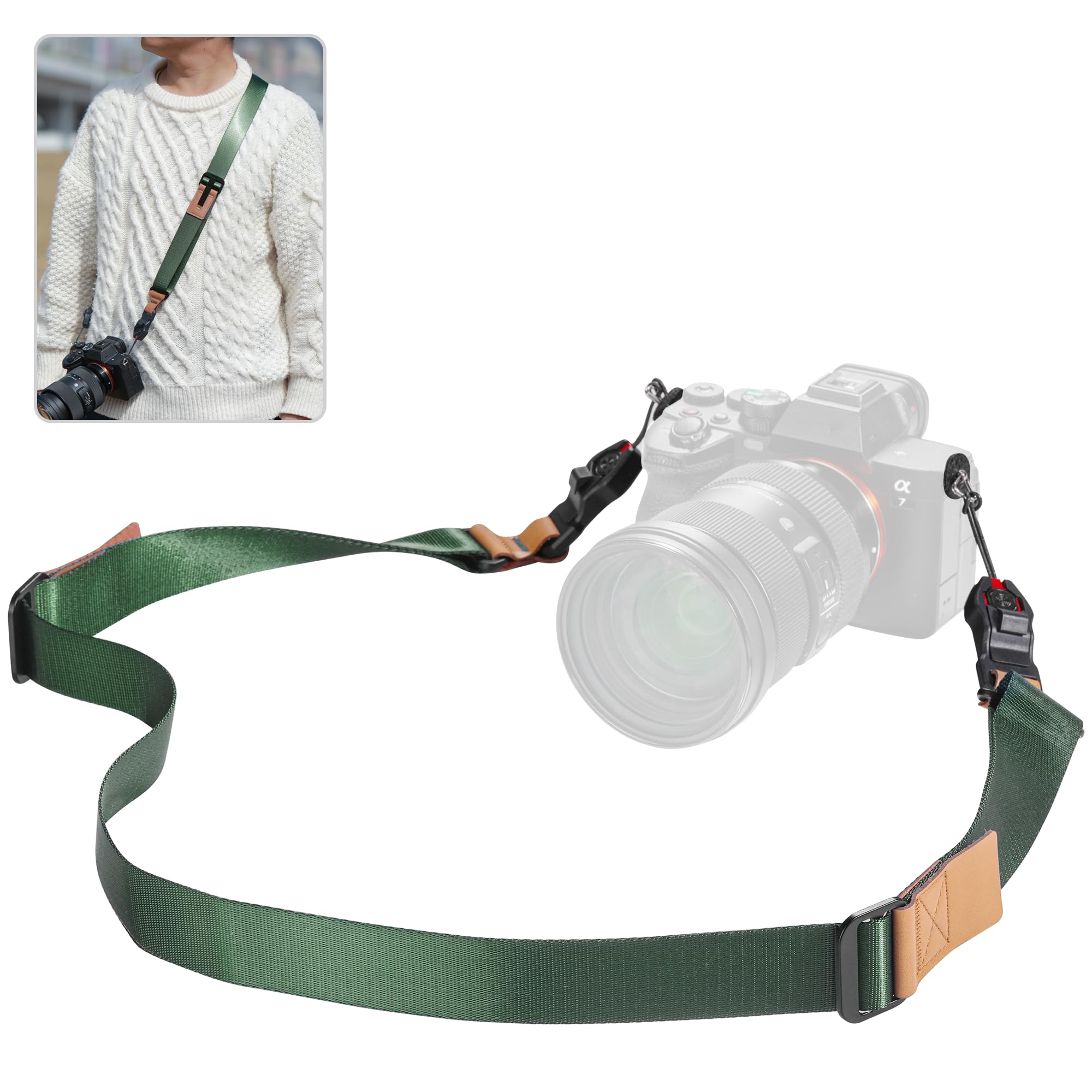 Sangle photo dégagement rapide réglable compatible Peak Design - 7
