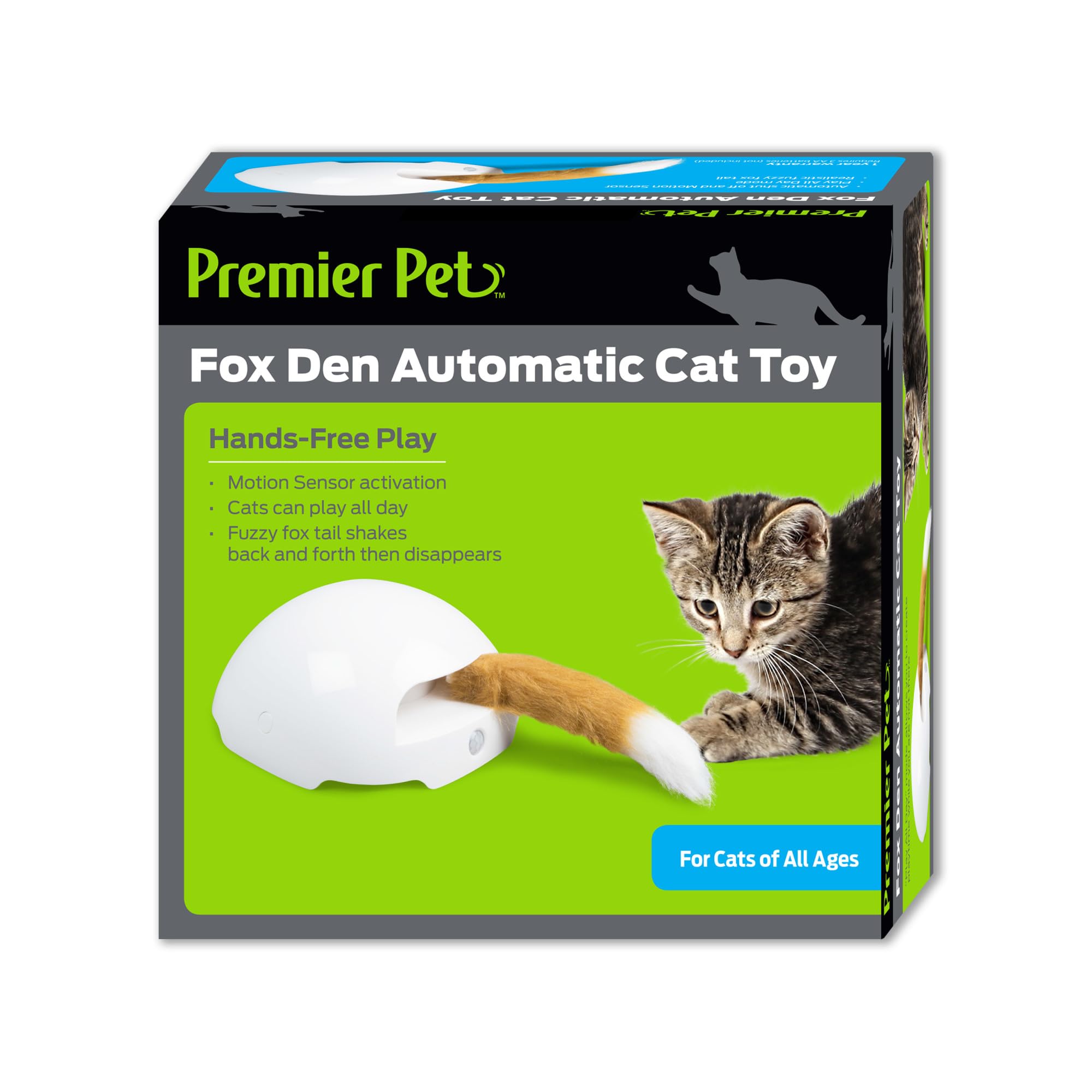 Amazon.com : Premier Pet Fox Den Automatic Interactive Cat Toy