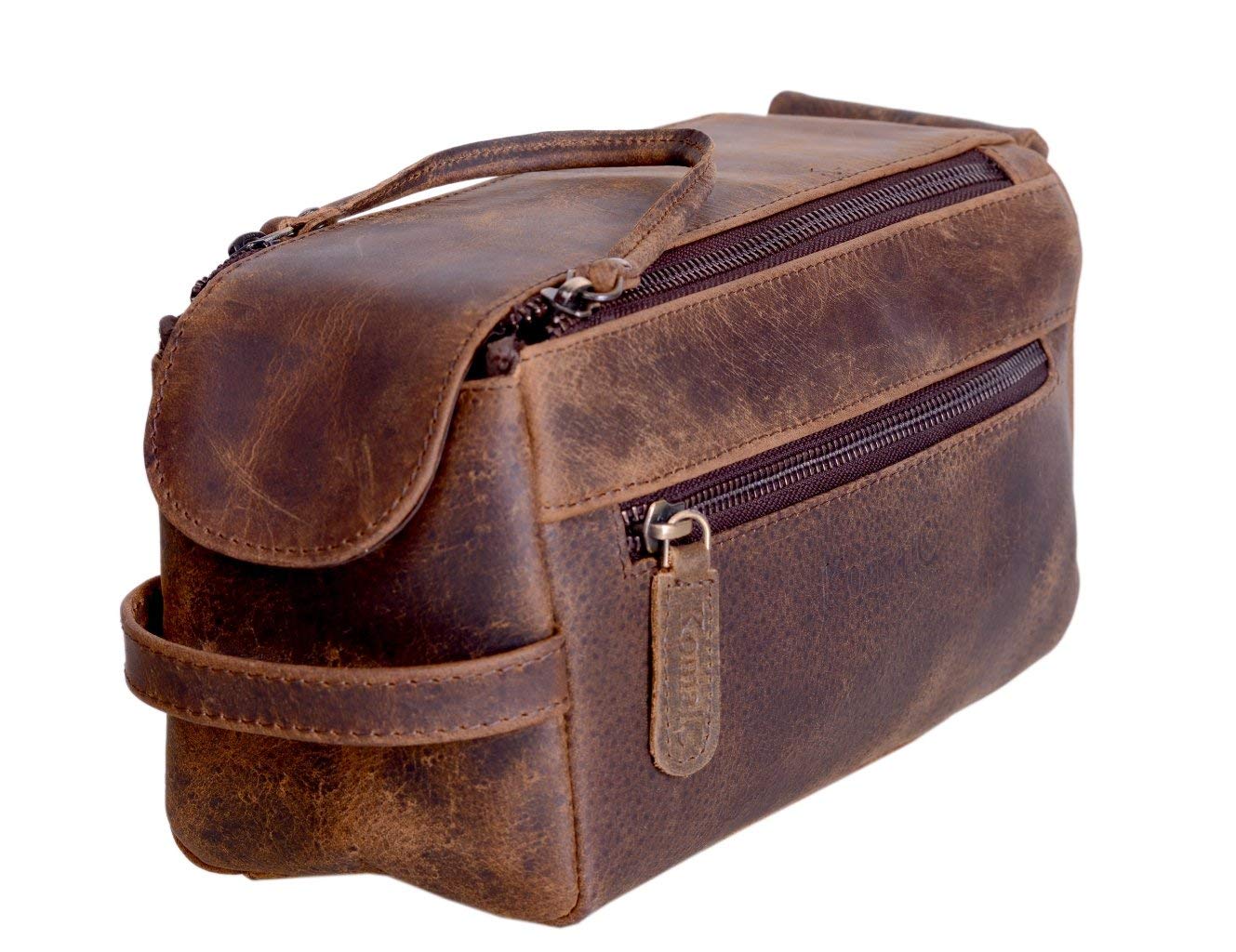 dopp leather toiletry bag
