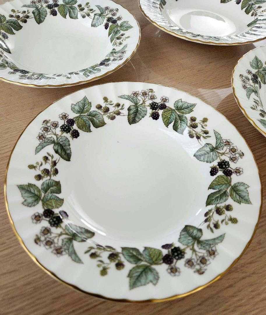 【美品】ロイヤルウースター　ラビニア　ディナープレート　大皿4枚セット ロイヤルウースターラビニアスープ皿4枚セット