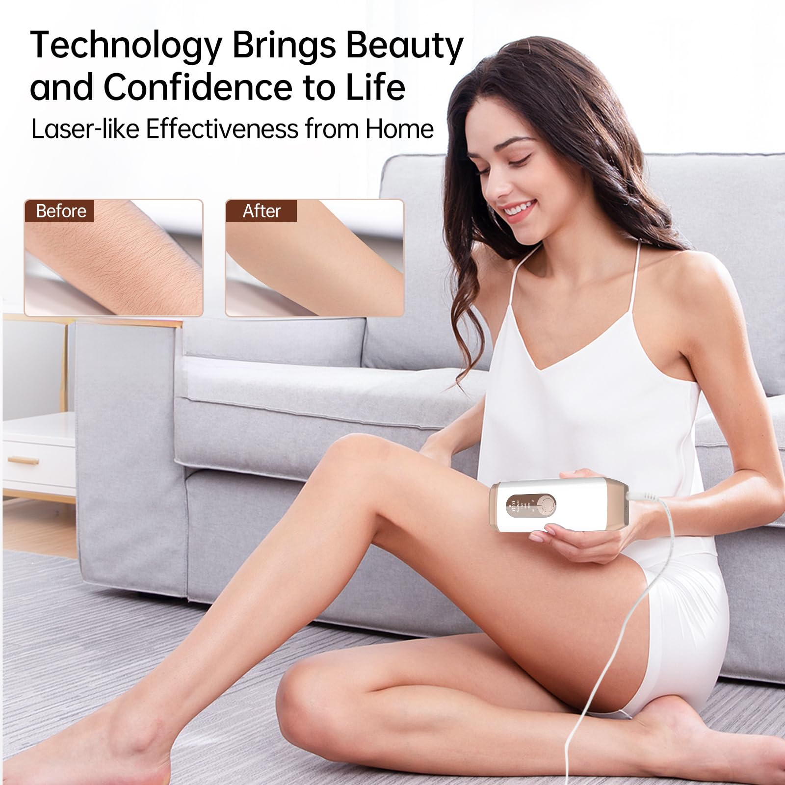 Laser Hair Removal, Sextupole Hair Removal Device with Ice Cooling