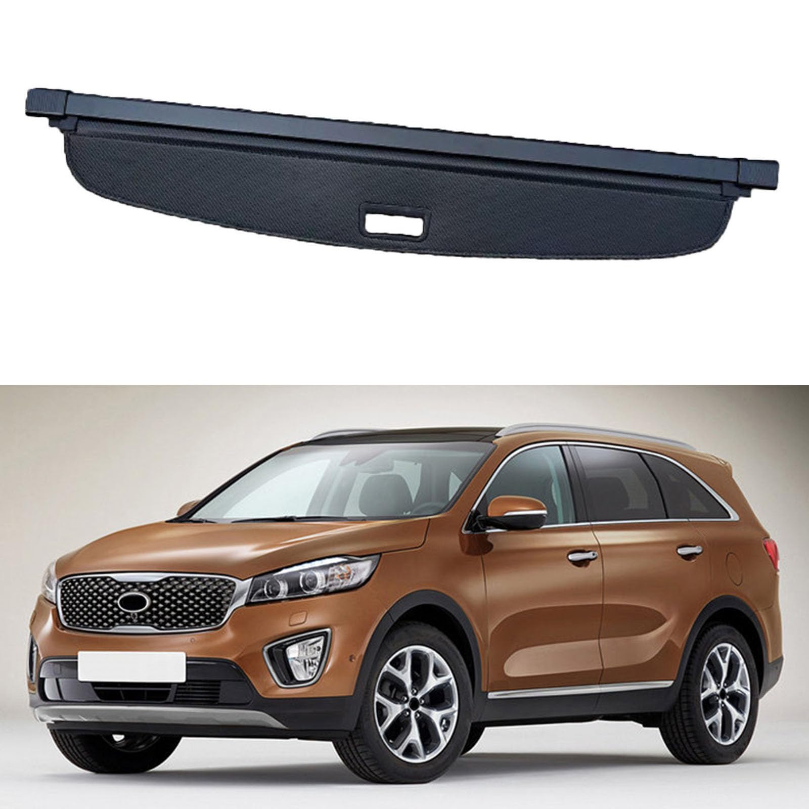 SXLGDW Car Retractable Rear Trunk Parcel Shelf,Compatible with KIA Sorento 2014-2015,Car parts