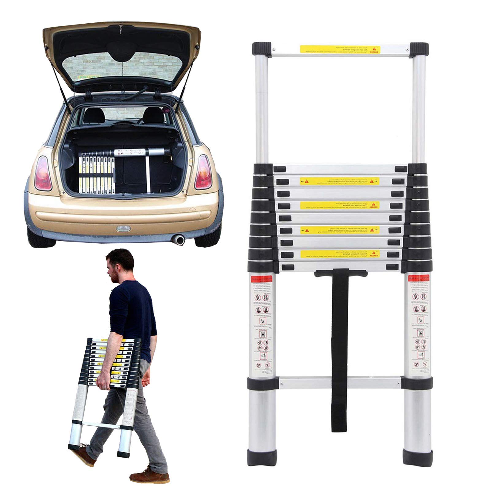 Buy Aluminium Telescopic Ladders 3.2m/10.5Ft MultiPurpose Foldable