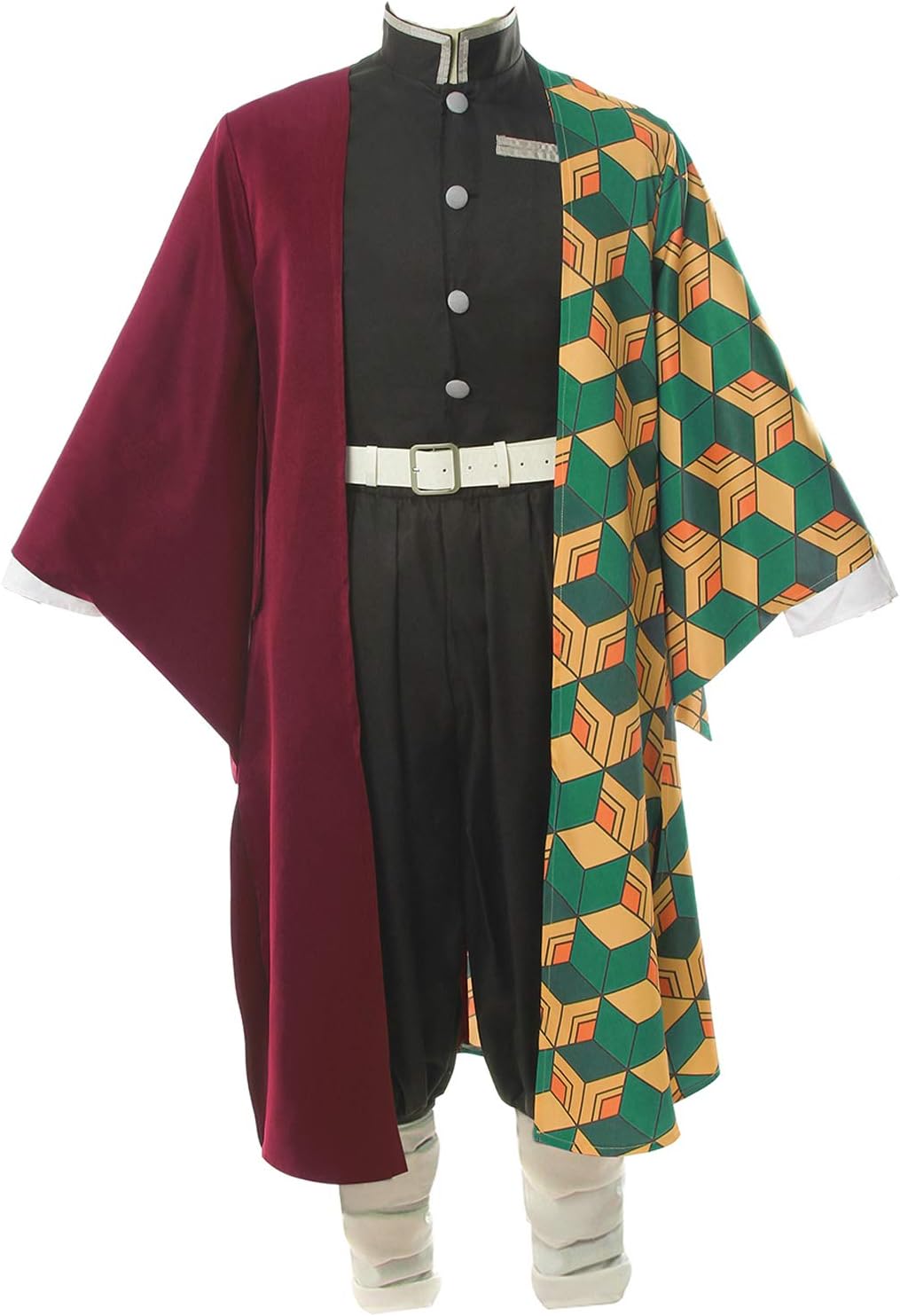 Nuoqi Zentisu Tanjiro Cosplay Adult Giyuu Tomioka Outfit Shinobu Anime Halloween Costume