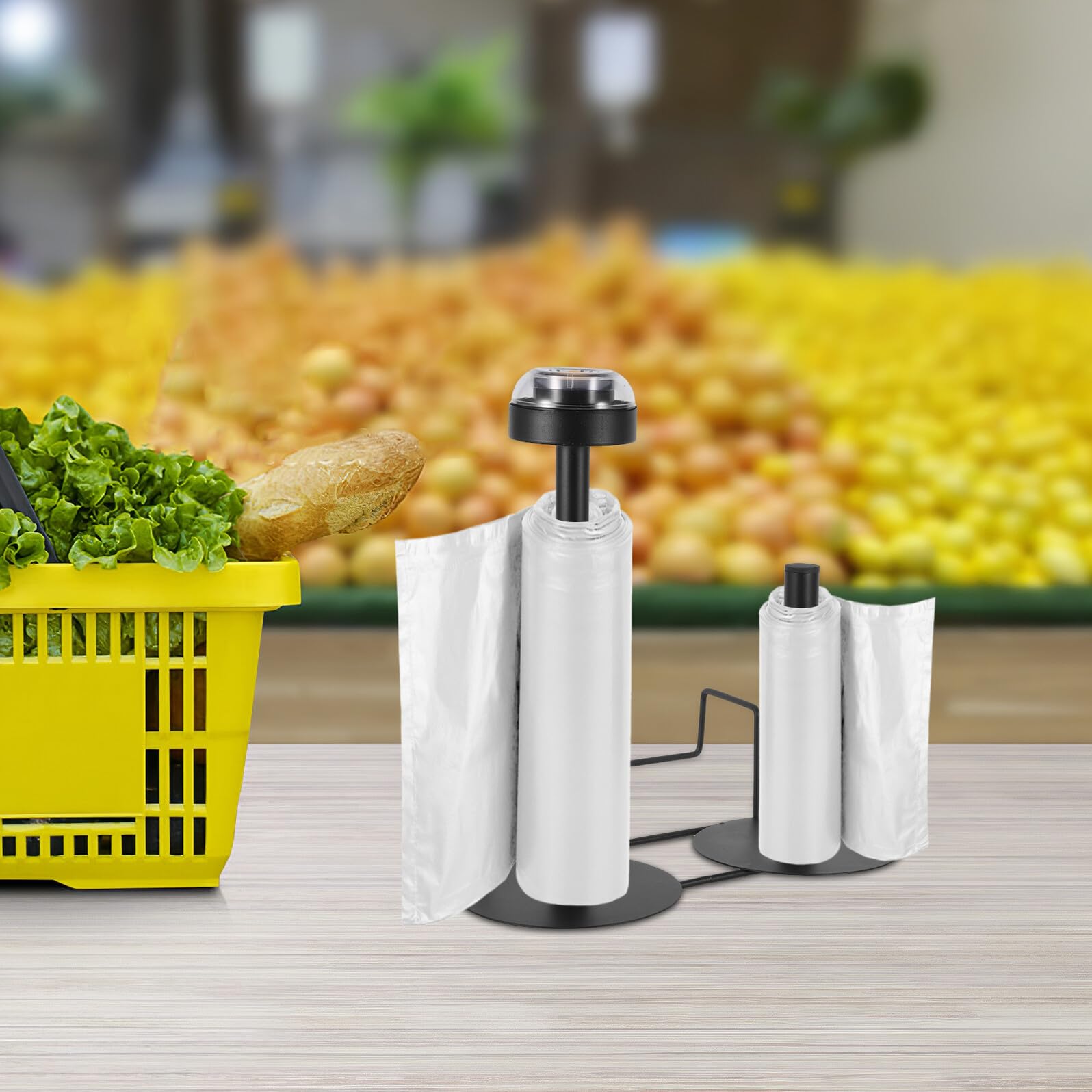 Gatuida Soporte para Bolsas Enrollables de Supermercado para Colgar la Pared Dispensador Bolsas de Plástico Organizador para Tiendas Minoristas