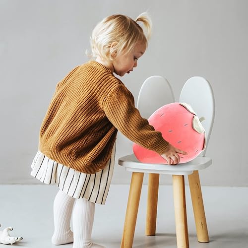 Miniatura 3 de Cute Fruit - Almohada de felpa de fresa para niños, súper suaves, para niñas, juguetes (rosa, 13.7 pulgadas13.8 in), 1 unidad (paquete de 1)