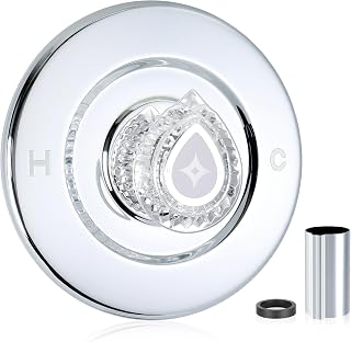 Shower Trim Kit Compatible with Moen T470 Chateau Shower Trim Kit, 1225 Cartridge trim kit Compatible with Moen Single Handle Tub/Shower Standard Valve, Escutcheon, Tubes and Handle (Chrome)