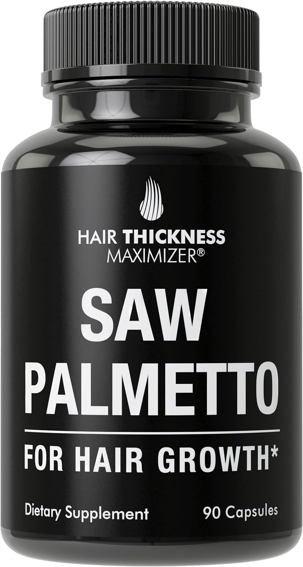 Saw Palmetto Capsules for Men and Women. Saw Palmetto Supplement to Support Hair Strength & Thickness. Non-GMO and Gluten Free - 90 Capsules