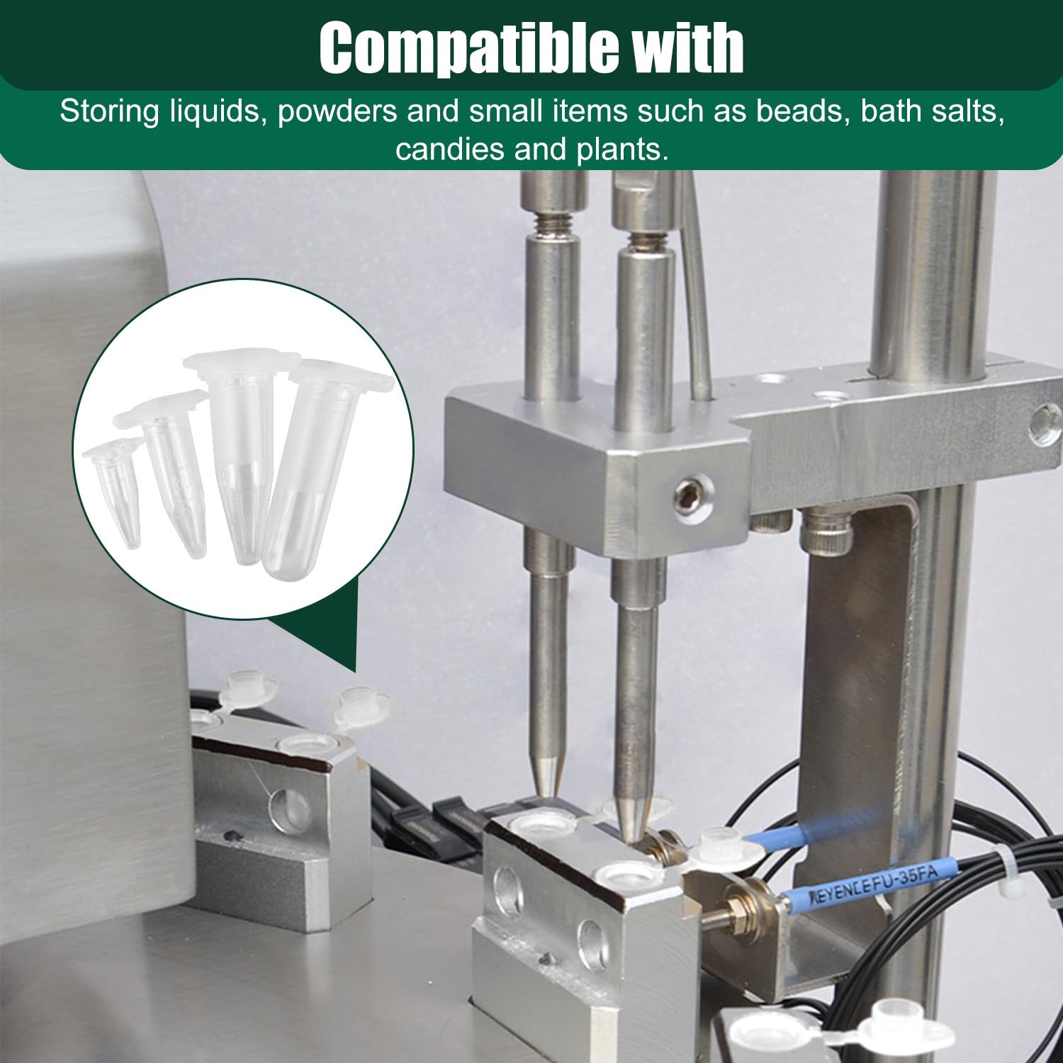 400 Pezzi Quattro Misure 0.2ml 0.5ml 1.5ml 2ml Plastica Centrifuga Provetta con Testa a Punta, Micro Provette da Laboratorio Conical Centrifuge Tubes Trasparente