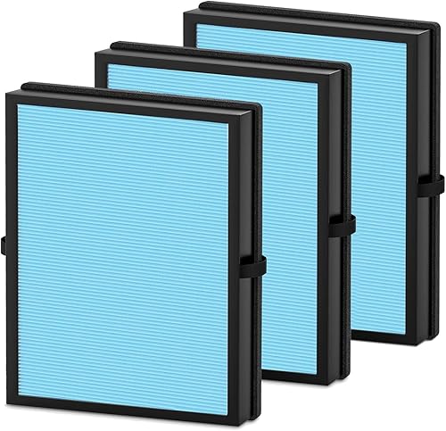 Paquete de 3 filtros de aire MK04 de repuesto para purificador de aire AROEVE MK04, filtro HEPA H13 Ture para AROEVE MK04 para polvo, caspa de