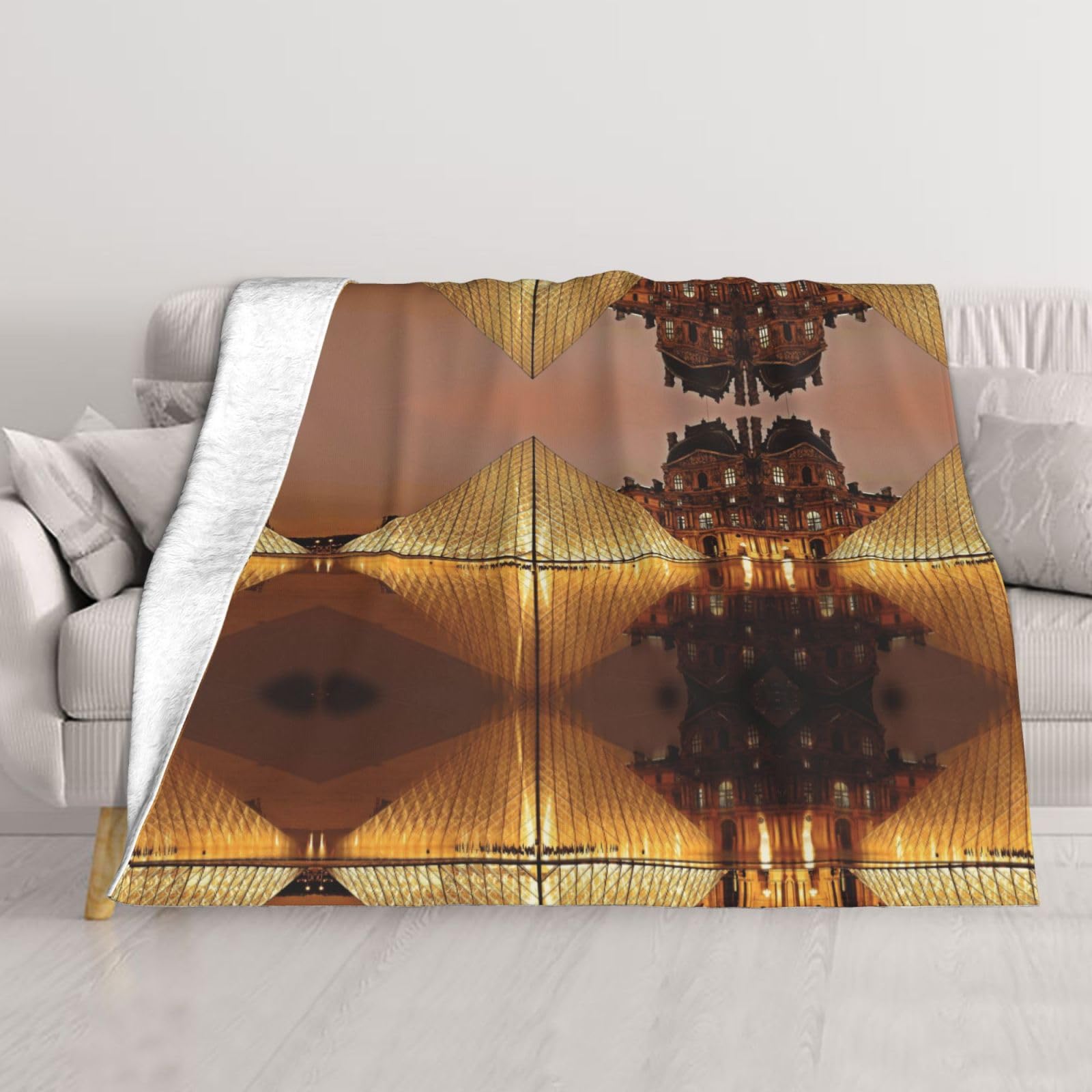 Couverture flanelle Musée du Louvre jeté de lit imprimé de qualité supérieure et douce