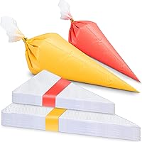 Labeol 200pcs Disposable Piping Bags (100x12in + 100x16in) Tipless Pastry Bags for Cake Decorating, Royal Icing, Cookies & Baking Supplies