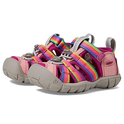 KEEN Kids Seacamp II CNX (Toddler/Little Kid/Big Kid) Kids Shoes Rainbow/Festival Fuchsia