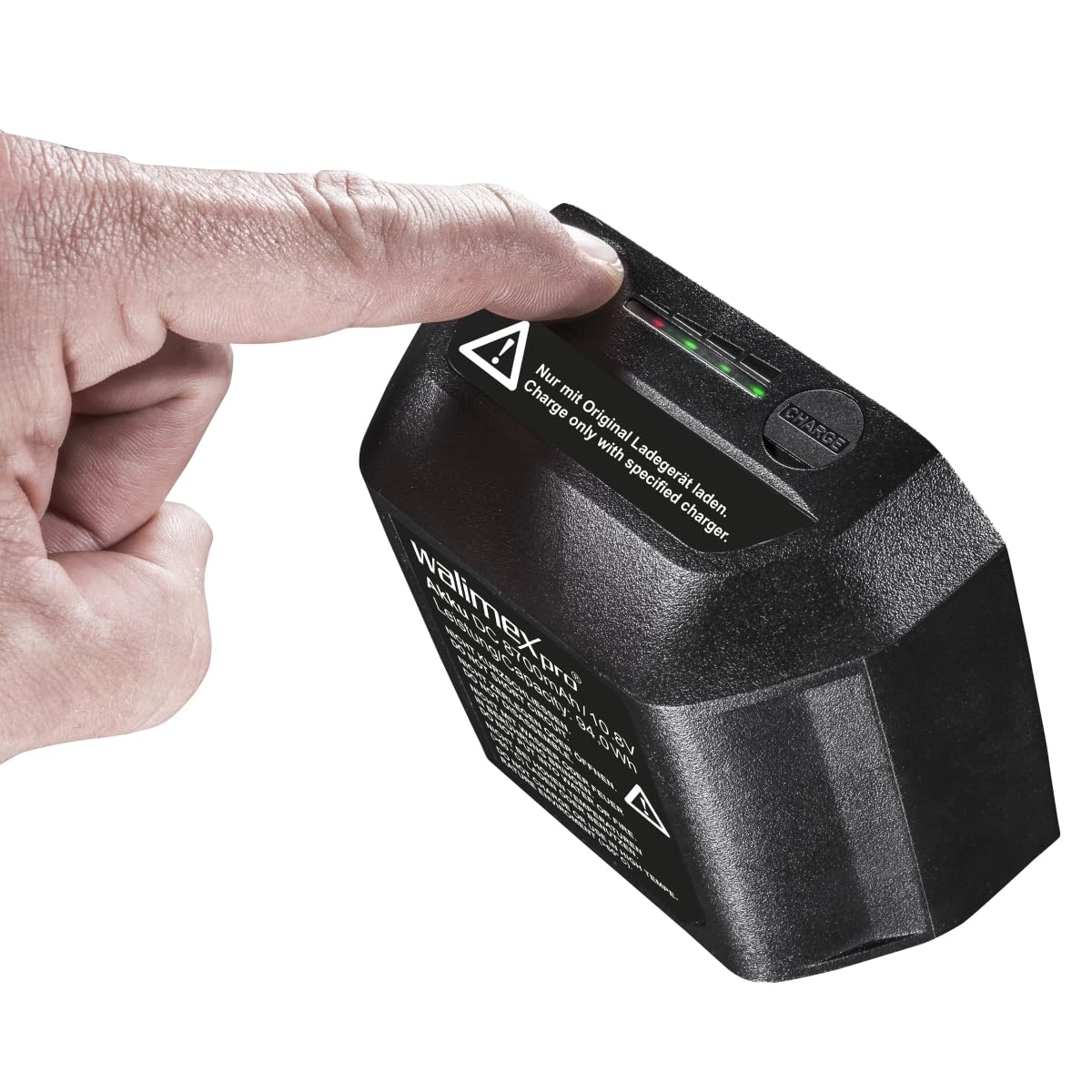 Walimex pro Akku 8700 mAh 10,8 V für 2Go Serie, Ersatzakku für walimex pro Akku-Studioblitz Flash2Go und Video Leuchte LED2Go