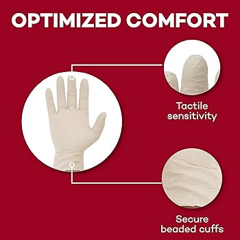 Amazon.com: Dealmed Latex Exam Gloves - 100 Count, Cream Color