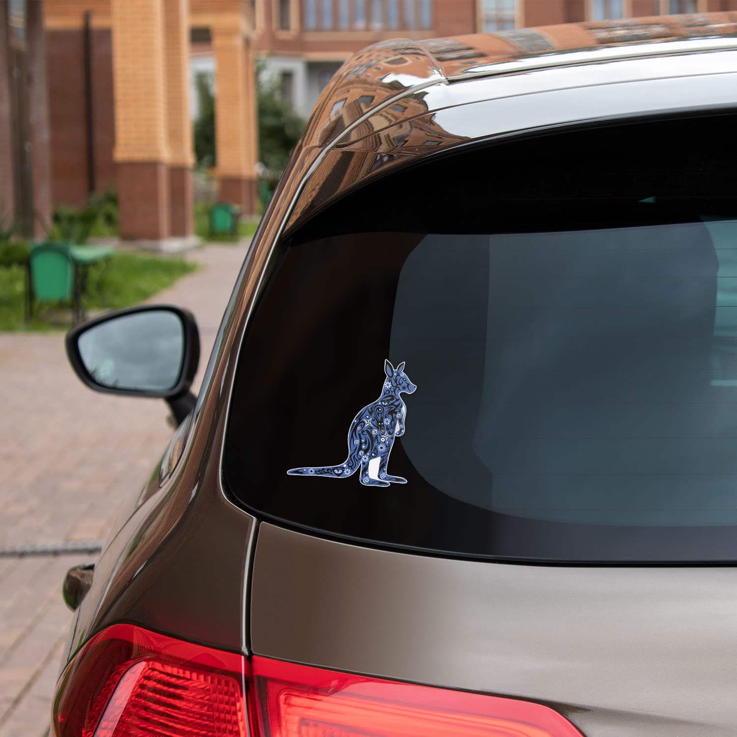 Kangaroo Vinyl Stickers 8-Pack - 4 Inch Waterproof Decals For Laptop, Car, Water Bottle
