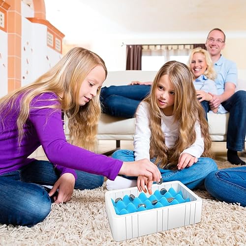 Miniatura 6 de Juego de ajedrez magnético 2024, divertido juego de ajedrez magnético mejorado con piedras, juego de ajedrez educativo familiar pensante, juego de