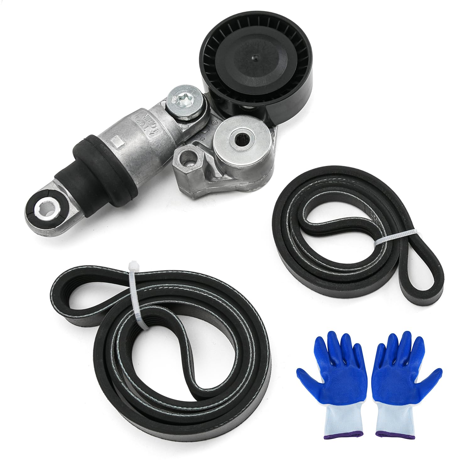 90K-39390 Serpentine Belt Drive Tensioner Kit Compatible with Mazda 3/6/CX-3/CX-5/CX-9/MX-5 Miata 2.0L 2.3L 2.5L 2012-2021 Replace 39390 6PK965