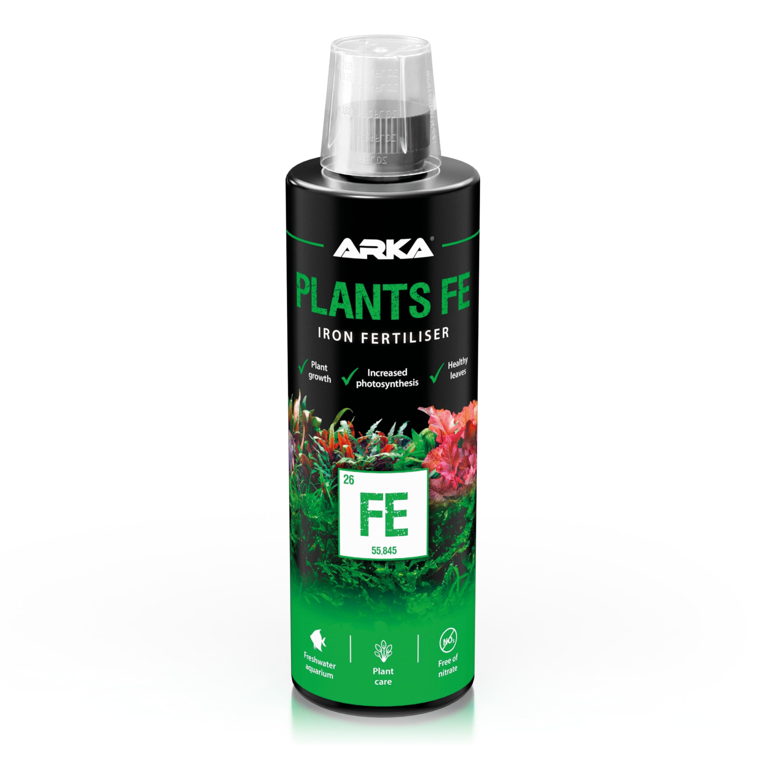 Iron Fertiliser for Aquarium Plants – MICROBE-LIFT Plants FE 473 ml – weekly formula for lush green leaves – prevents yellowing & iron deficiency – no nitrate or phosphate – ideal for planted tanks