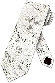 Art Ties Mens Da Vinci Necktie Novelty Tie