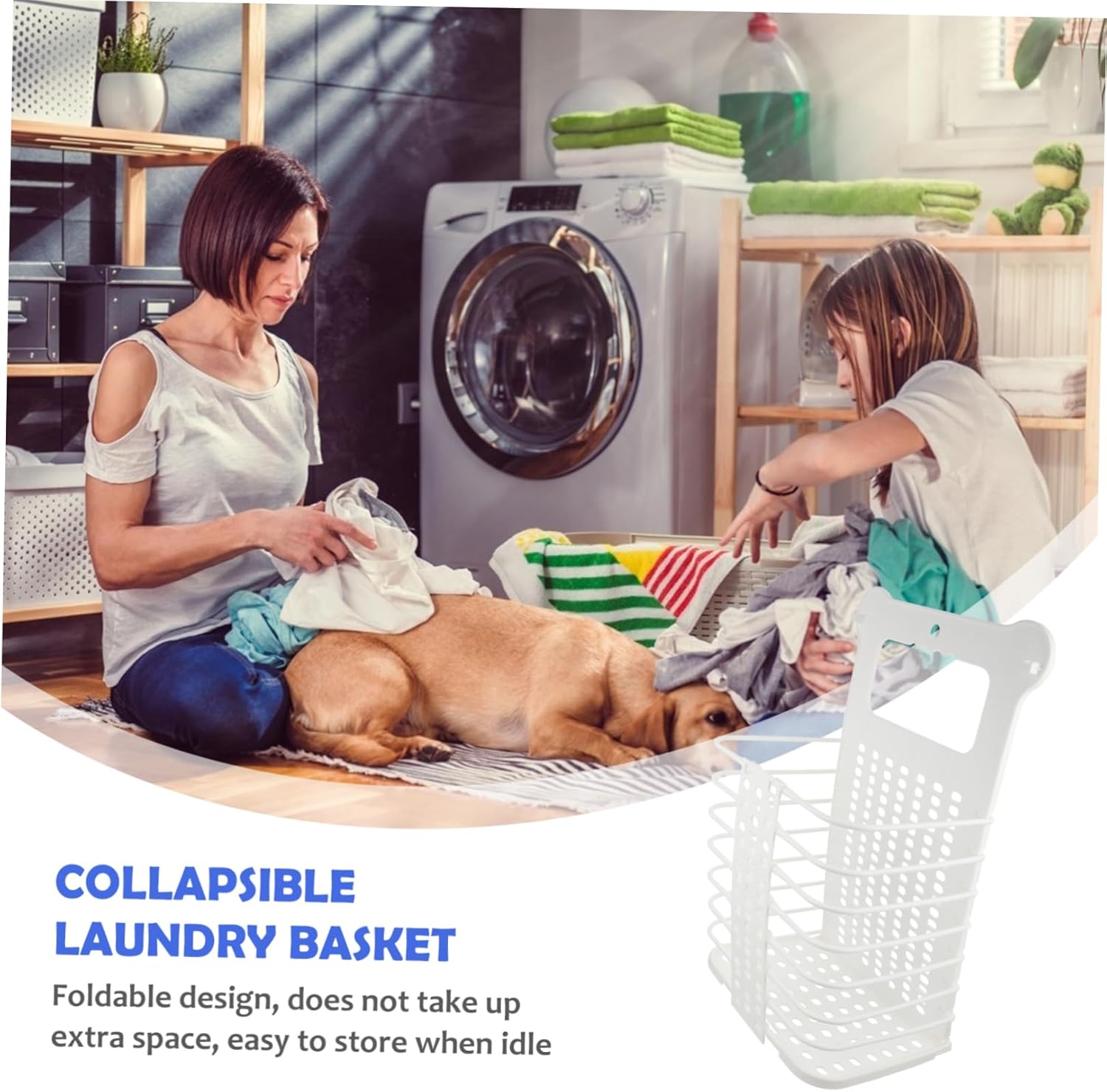 Healifty Foldable Wall Mounted Dirty Clothes Basket Large White Laundry Organizer for Bathroom Bedroom and Laundry Space Saving Storage Basket