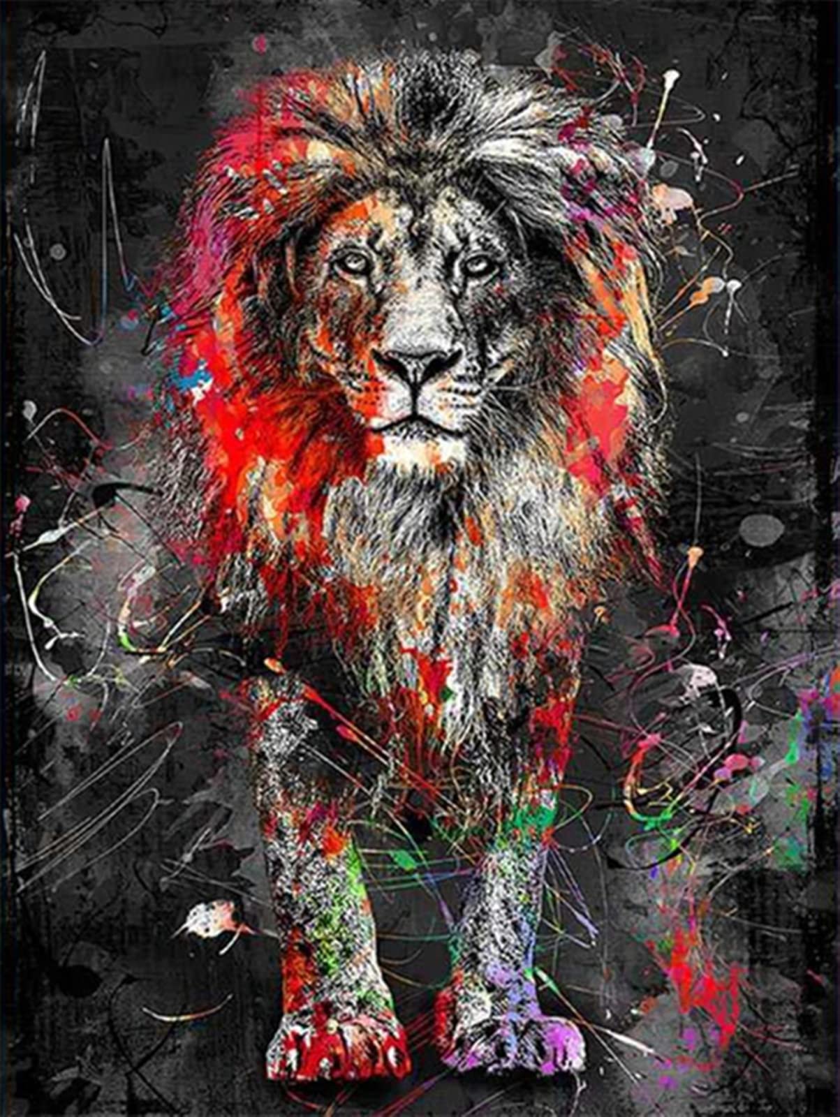 Puzzle 3000 pièces lion géant de 122x81 cm pour adultes