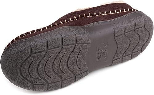 Miniatura 4 de Zigzagger - Pantuflas tipo mocasín para hombre, para interiores y exteriores, pantuflas cálidas, cómodas, mullidas y anchas