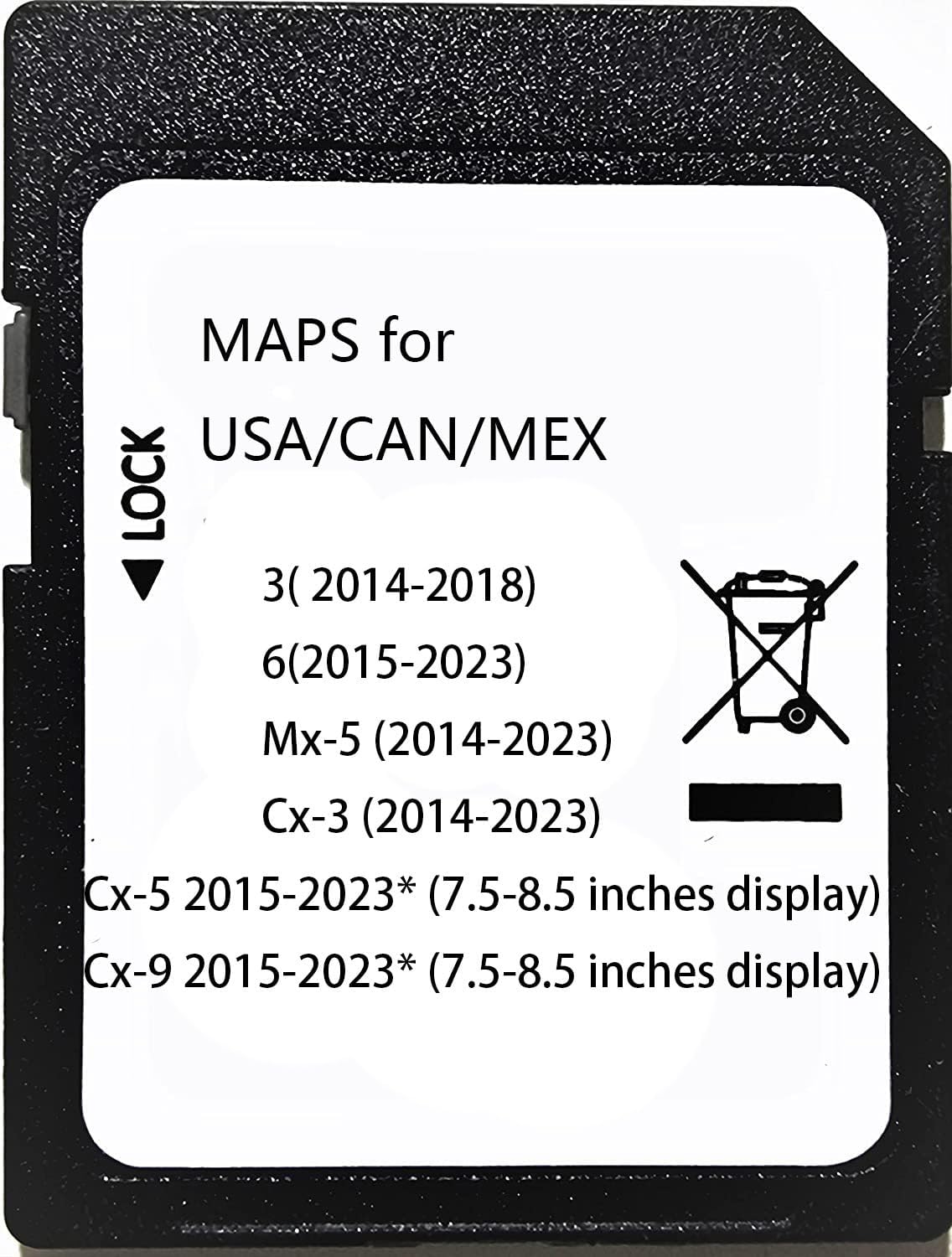 2023 Navigation SD Card for Mazda CX/MX models
