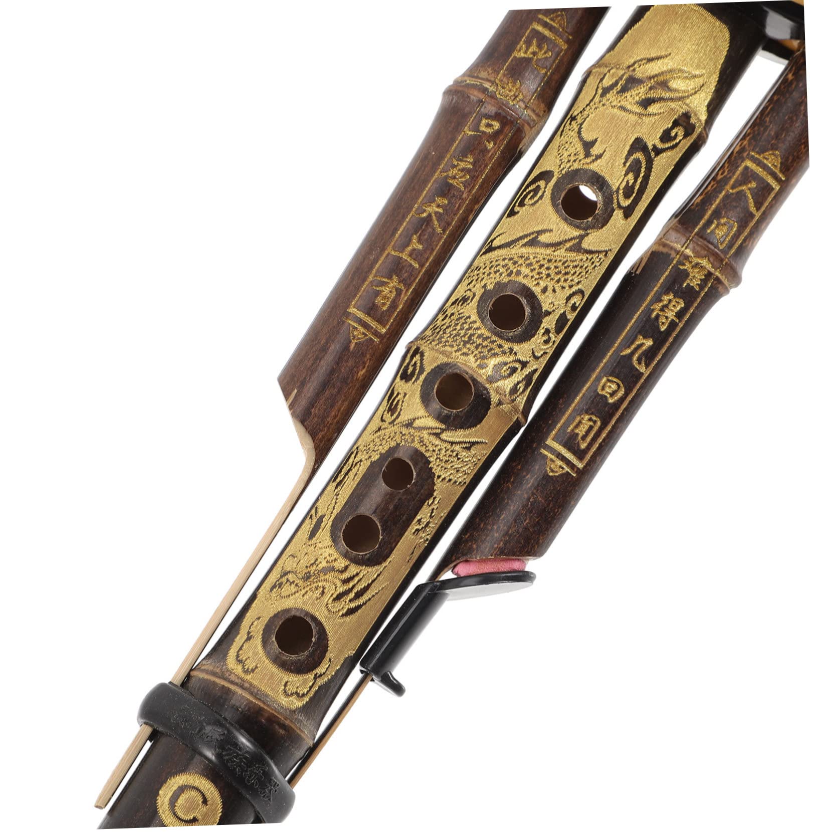 TOYANDONA Chinesischer Hulusi aus Bambus Traditionelles Chinesisches Blasinstrument mit Tiefer D-pfeife für Anfänger und Ethnischer Stil für Musikpraxis