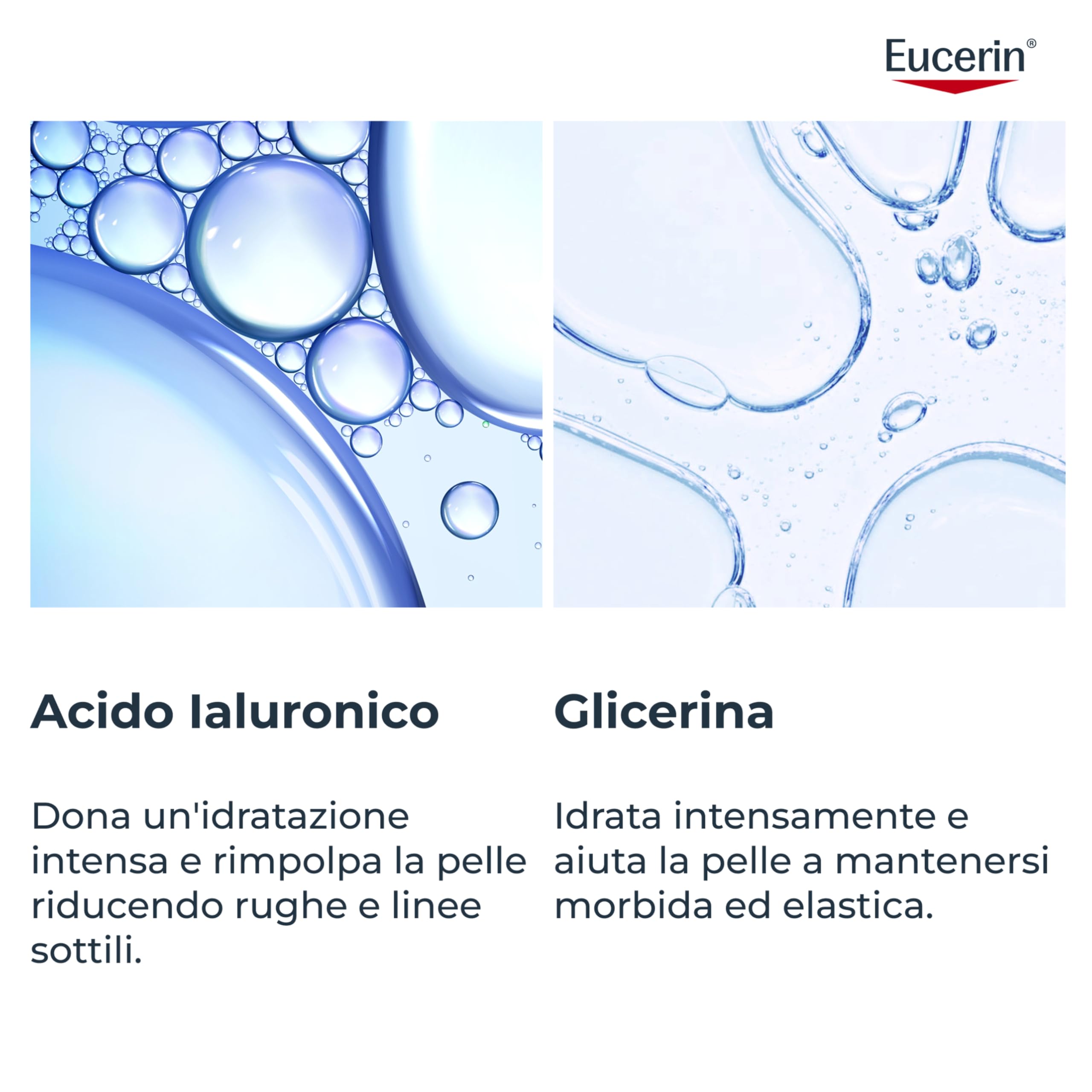 Eucerin Hyaluron-Filler Booster Idratante 30 ml, Siero idratante viso ultra leggero e rinfrescante, Siero viso Acido Ialuronico e Glicerina, Formula in gel-crema per tutti i tipi di pelle