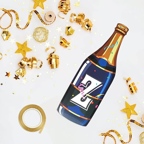 Miniatura 3 de Cartel de Feliz Cumpleanos con forma de botella, decoraciones de fiesta de cumpleaños españolas, decoración de fiesta de cumpleaños temática