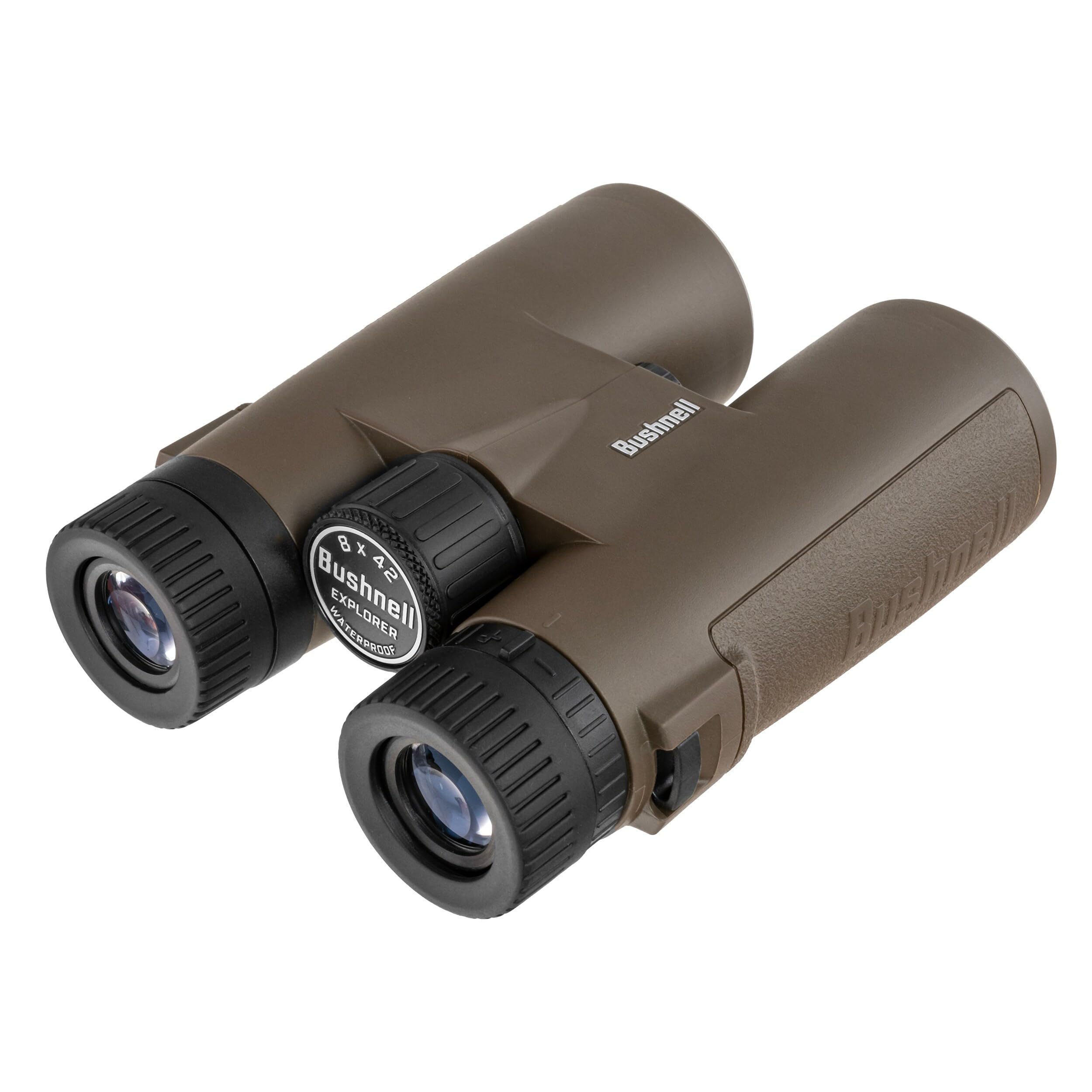 Bushnell - Explorer 8x42 Jumelles - Prisme de Toit - Marron - Étanche - IPX7 - Entièrement Multicouches - Prisme BaK4-210842RB