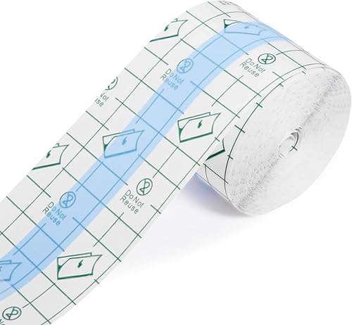 OBTANIM Cinta adhesiva transparente impermeable para vendaje de piel para cuidado posterior de tatuajes (2 x 394 pulgadas)