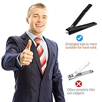 Vista 14 de Juego de cortaúñas profesional, kit de aseo de acero inoxidable, kit de manicura de viaje y pedicura, herramientas para el cuidado de uñas, kit