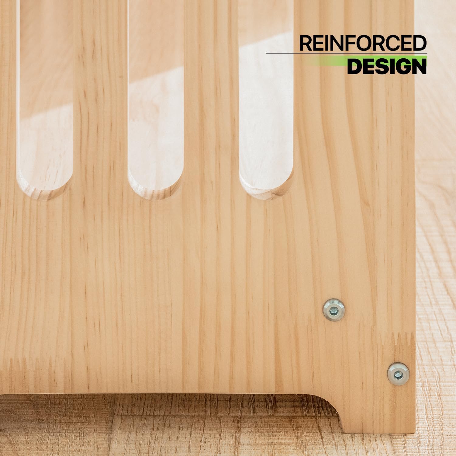 Magshion 4-Shelf Wood Bookshelf, Wooden Bookcase Natural Free Standing Narrow Bookcase Display Storage Shelf for Books CDs Plants, Short Bookshelf, 23.6" L x 11" W x 48.4" H