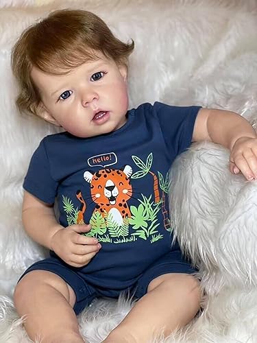 Miniatura 2 de Zero Pam Muñecas de bebé realista Reborn de 20 pulgadas, muñeca de bebé realista de vinilo de silicona suave, cuerpo completo, muñeca Reborn de